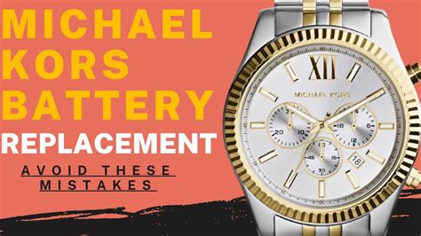 michael kors watch battery replacement cost uk|Michael Kors Watch troubleshooting.